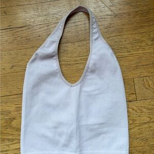 Urban Outfitters Ribbed Top in Soft lilac